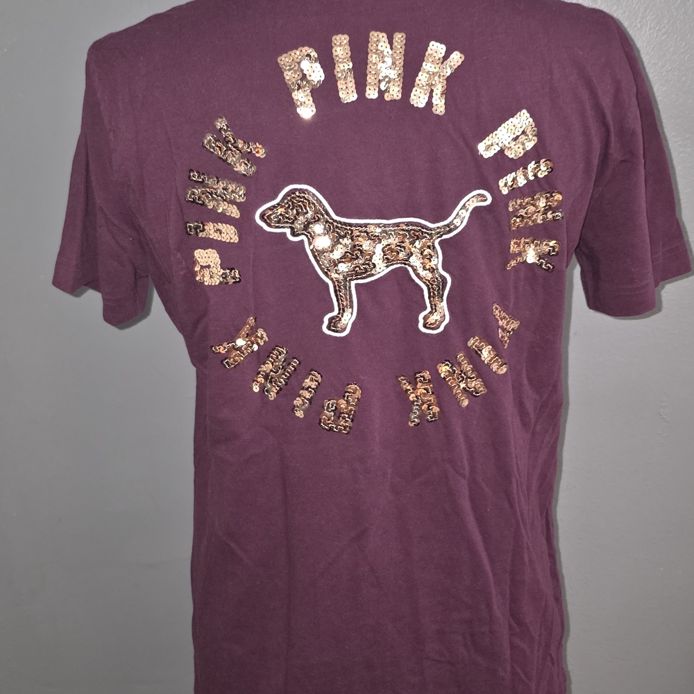 PINK By Victoria's Secret Sequin Graphic Tees - Bundle - Picture 7 of 16